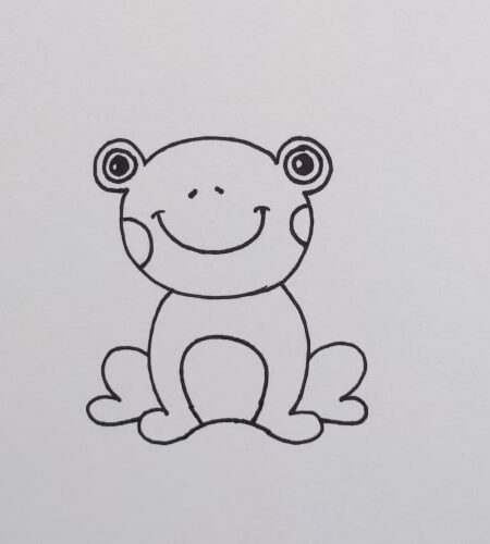 Frog Drawing: How to Draw Easily - Mimi Panda