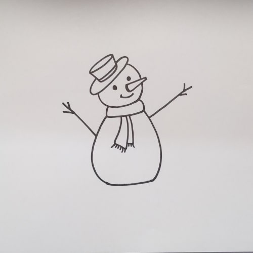 Snowman Drawing PNG, Vector, PSD, and Clipart With Transparent Background  for Free Download | Pngtree
