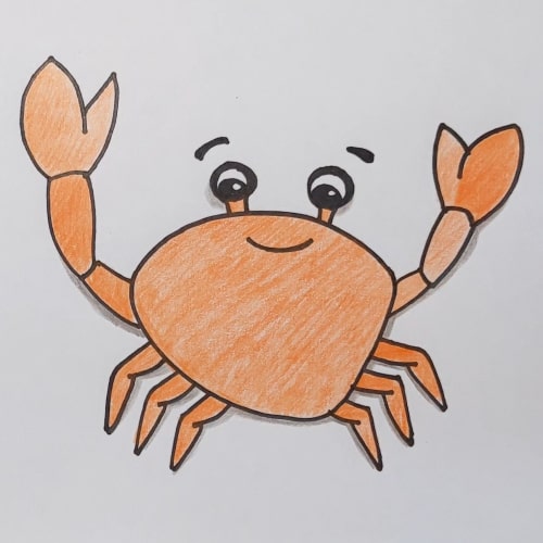 How to Draw Cartoon Crab from Numbers “92” Easy Step by Step Drawing  Tutorial for Kids | How to Draw Step by Step Drawing Tutorials