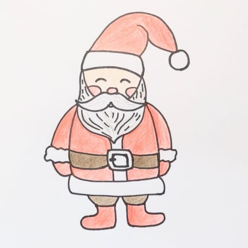 Santa Claus Drawing- Finished look