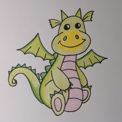 How to Draw a Cute Dragon