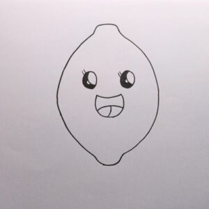 Lemon Drawing for Kids