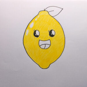 Lemon Drawing for Kids