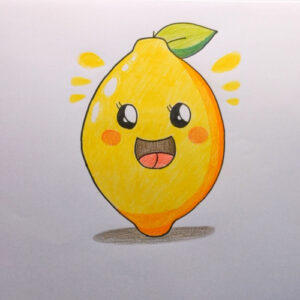 Lemon Drawing for Kids