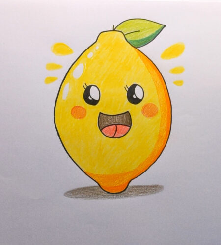 Lemon Drawing for Kids