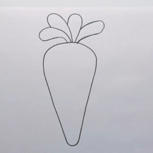 Carrot Drawing for Kids