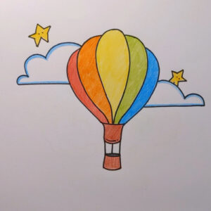 How to Draw a Hot Air Balloon