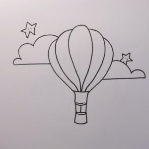 How to Draw a Hot Air Balloon