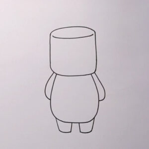 How to draw Marshmallow Man