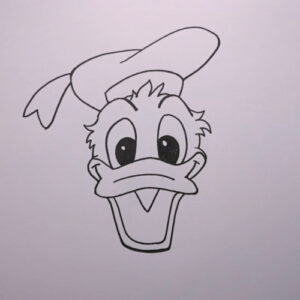 how to draw Donald Duck