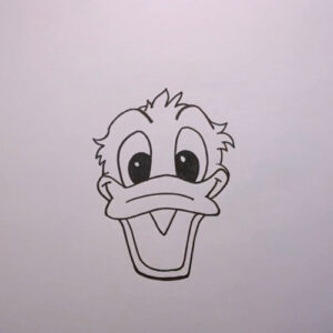 how to draw Donald Duck