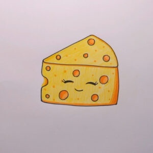 how to draw a cheese