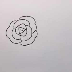 how to draw a rose