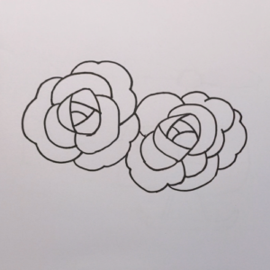 how to draw a rose