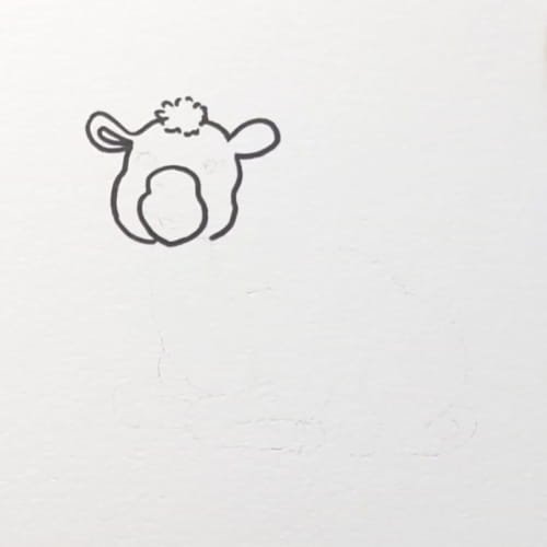 Camel drawing body and legs outline