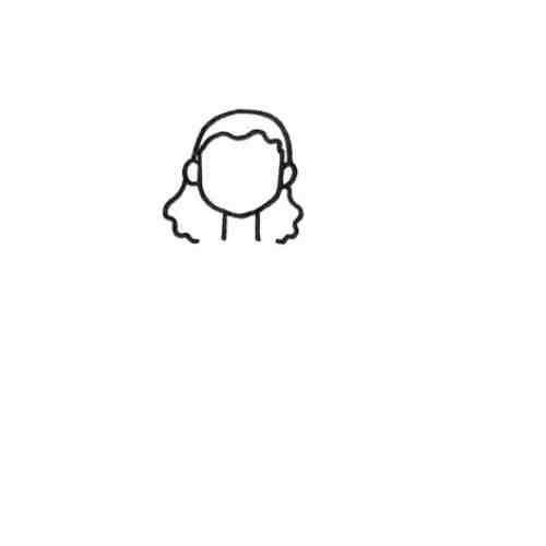 Fairy drawing hairstyle and hair outline
