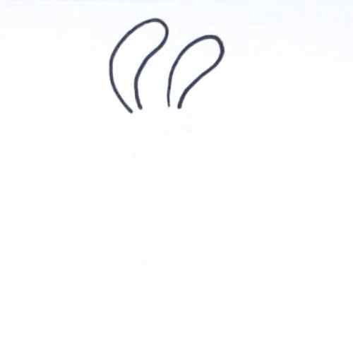 Jax drawing bunny ears outline
