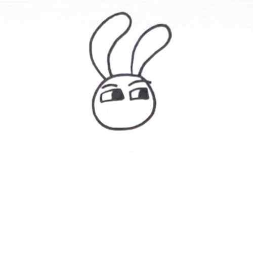 Jax drawing face eyes and eyebrows