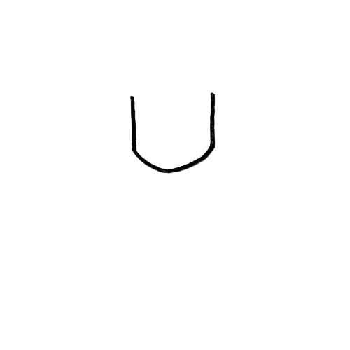 Puppy drawing face outline step