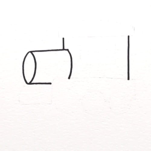 Train drawing engine and cabin guide lines